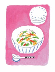 盛りつけは考えない