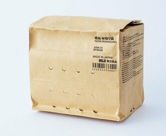 おうちでも使える本格キャンプアイテム4つ。無印良品の耐水紙製・水きり袋も