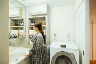洗面所は「用途別」に収納してすっきりさせる。タオルの枚数は「（家族の人数＋2）×2枚」が目安