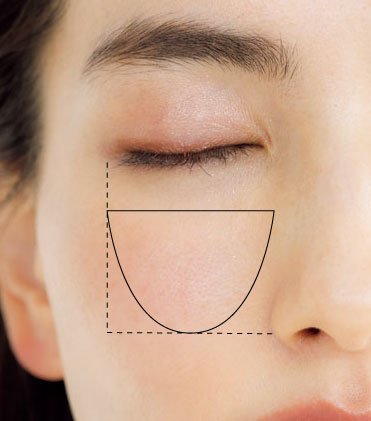 頬に逆三角形