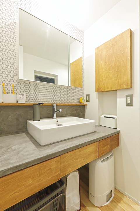 オリジナルの洗面台