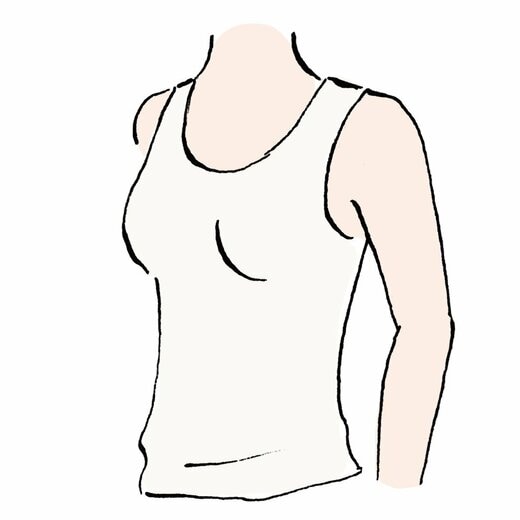 カップ付きインナー画像