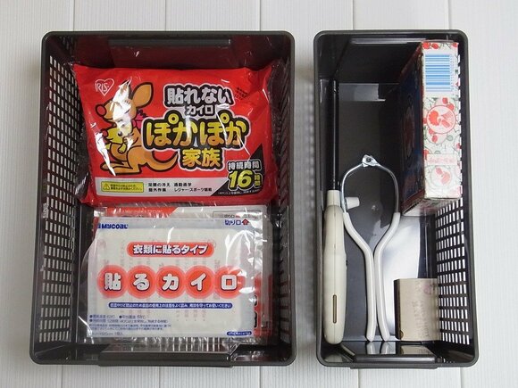 玄関にスタンバイ