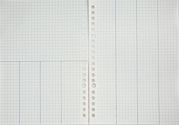 ルーズリーフに線を引く