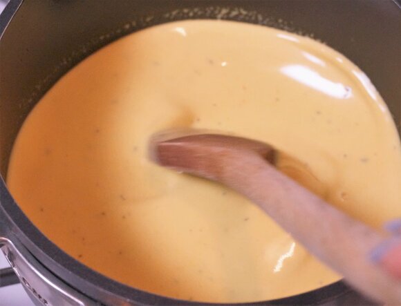 液状になったら火を止めます