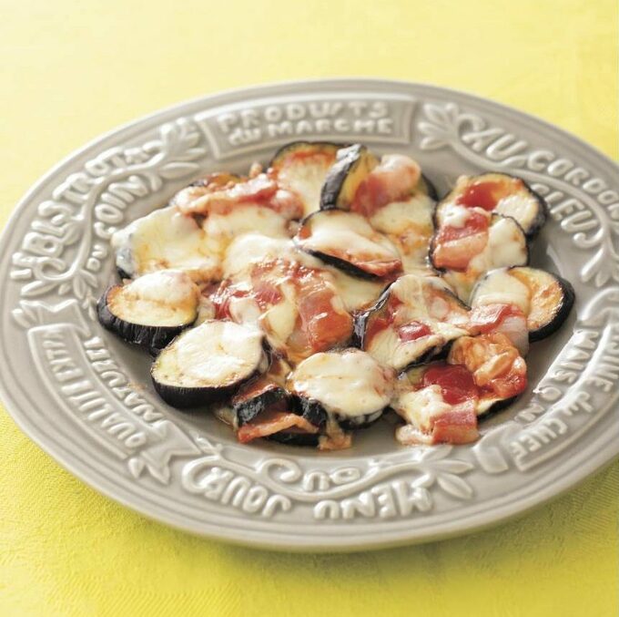 ナスのピザ風焼き