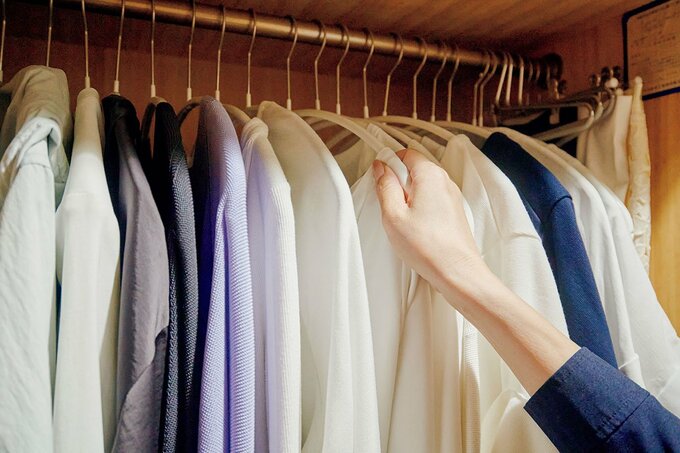 衣類とハンガー