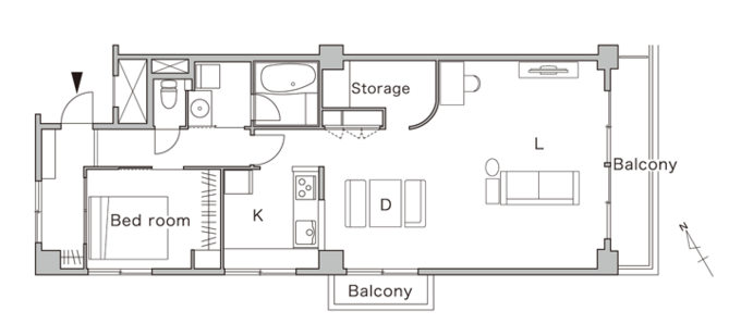 リノベーション後の間取り図