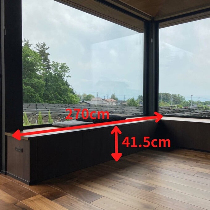 ベンチのサイズ