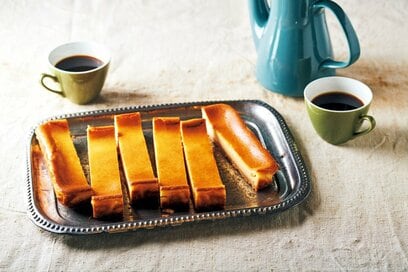 バットでつくるベイクドチーズケーキ。クリーミーで濃厚なコク