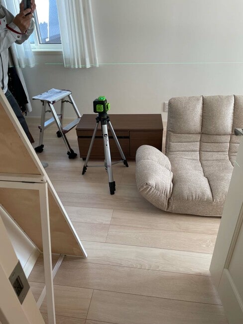 ホームインスペクション中の様子