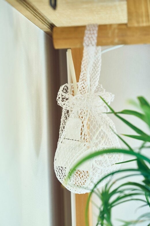 ネットを使った収納