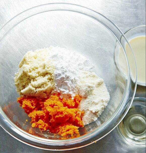 ニンジンの蒸しパン