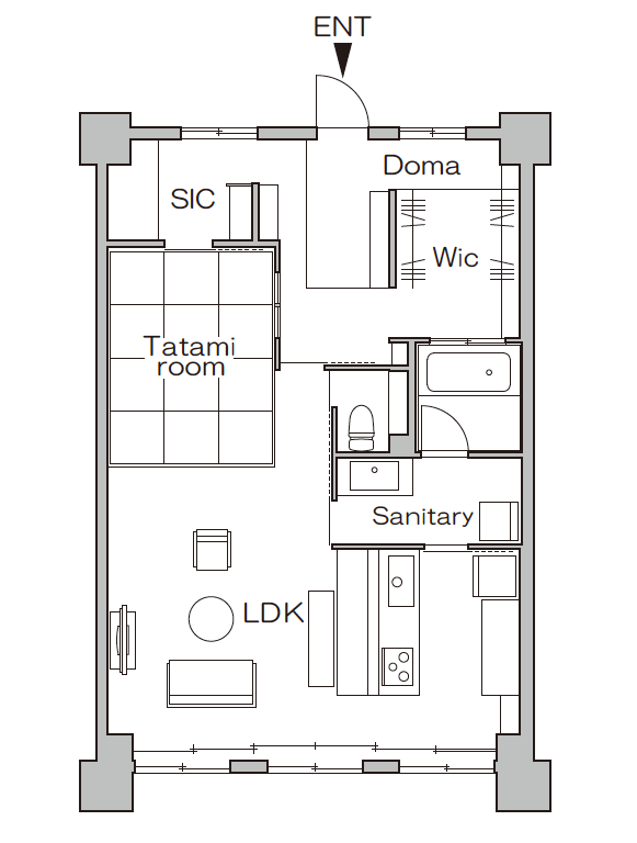 リノベーション後の間取り図