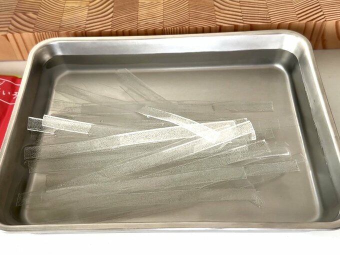 水につけた春雨