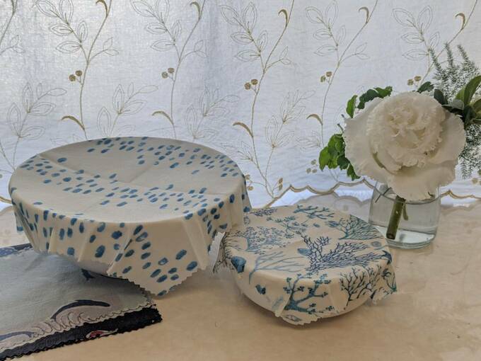 ボウルにみつろうラップ