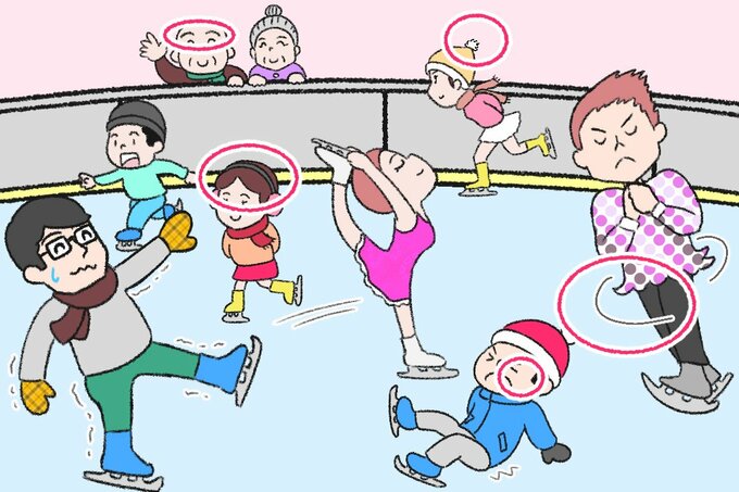 スケート場間違い探し答え