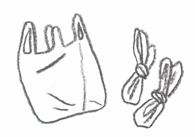 イラストレジ袋