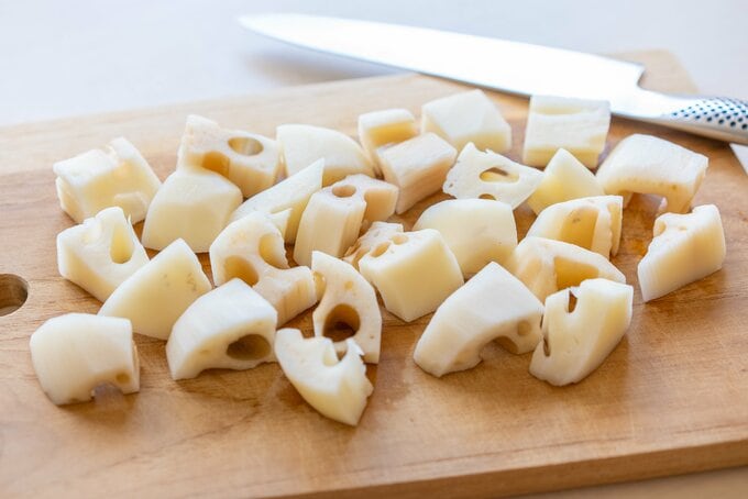 切ったレンコン