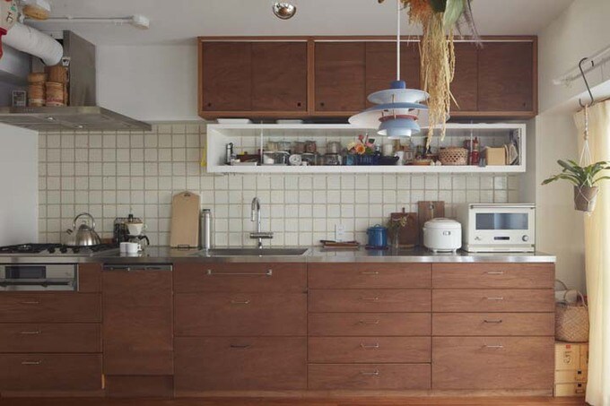 収納力のあるオープンキッチン