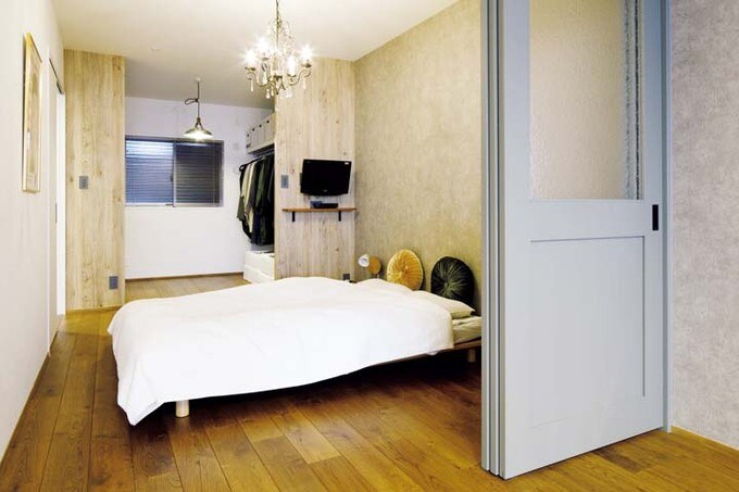 リビングと寝室が一体に