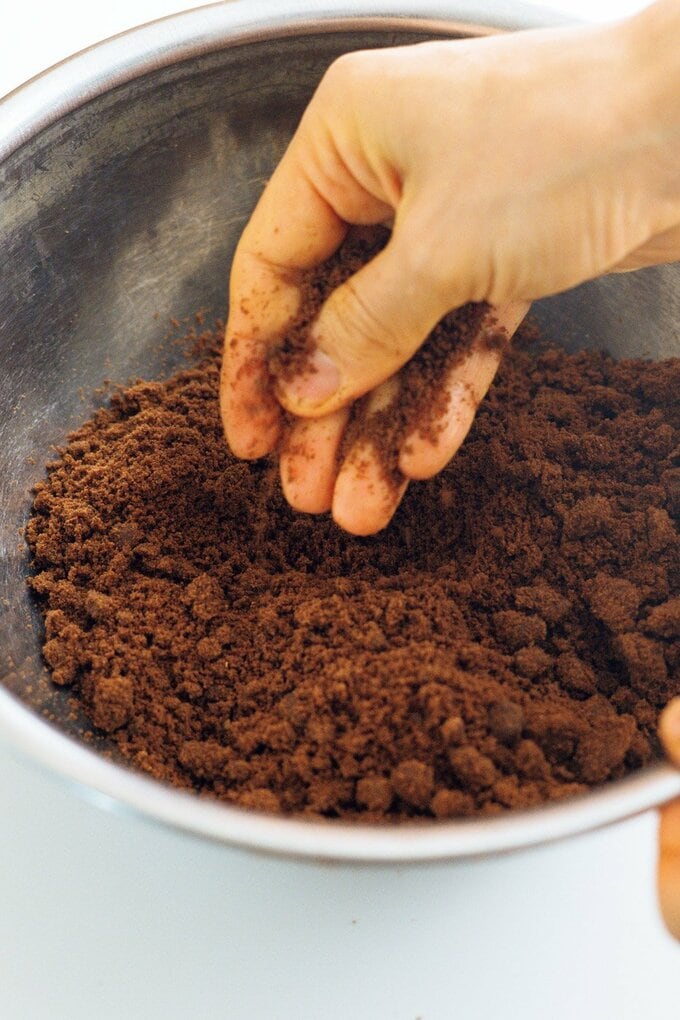 チョコレートチーズケーキ調理工程1