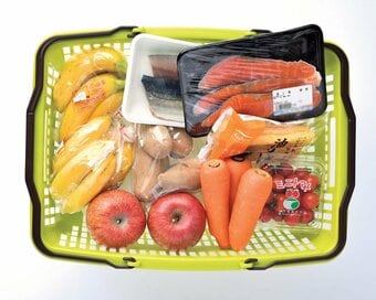 年間150万円貯めている人の「週4日買い物カゴ」の中身