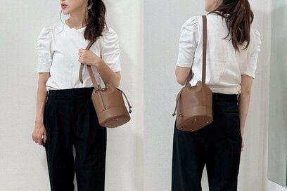 アラフォー待望の「ユニクロのミニバッグ」2つ。小さくても大容量、ペットボトルも入る