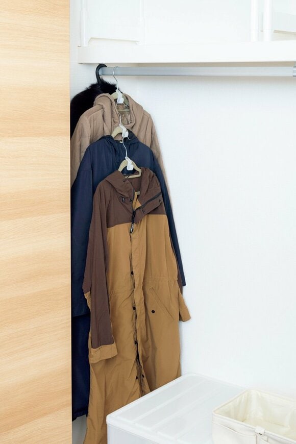 丈の長いコート類