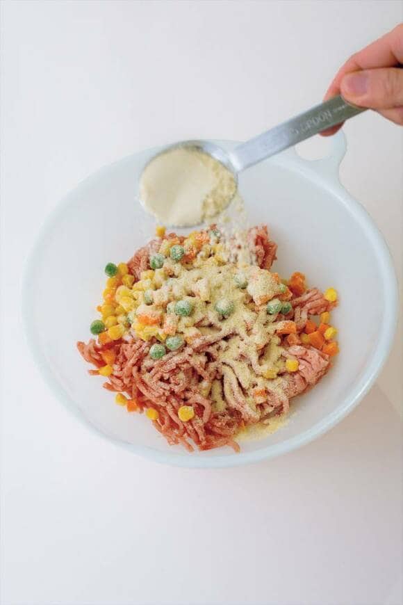 肉ダネにおからパウダー