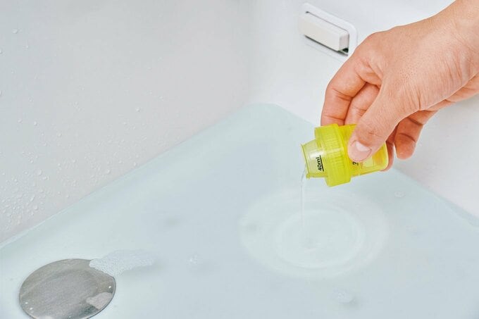 洗剤は事前に溶かして