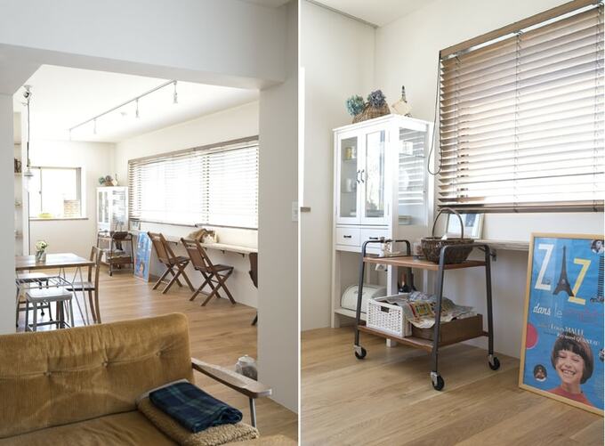 出窓のある明るいダイニング