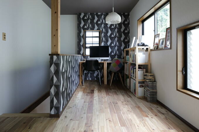 2階の個性的な踊り場