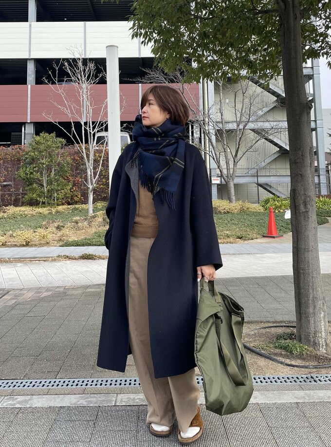 50代ポーターのナイロンバッグを使ったコーデ3