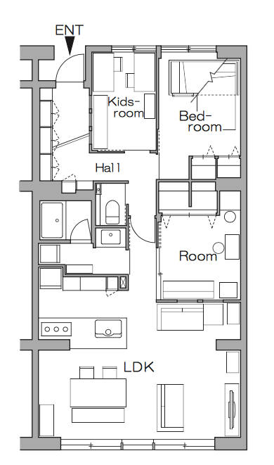 リノベーション後の間取り図