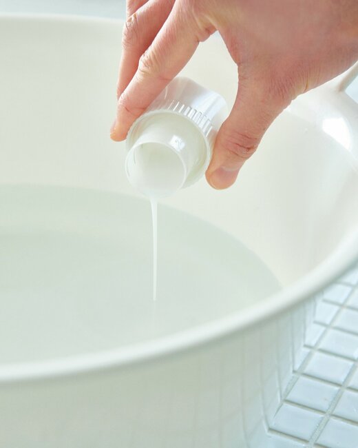 柔軟剤を入れる