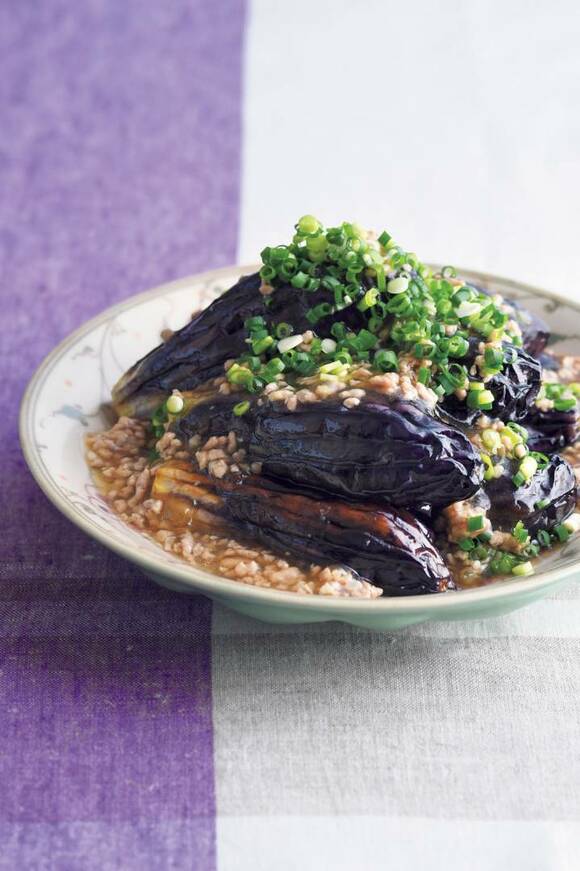 ナスのショウガそぼろあん