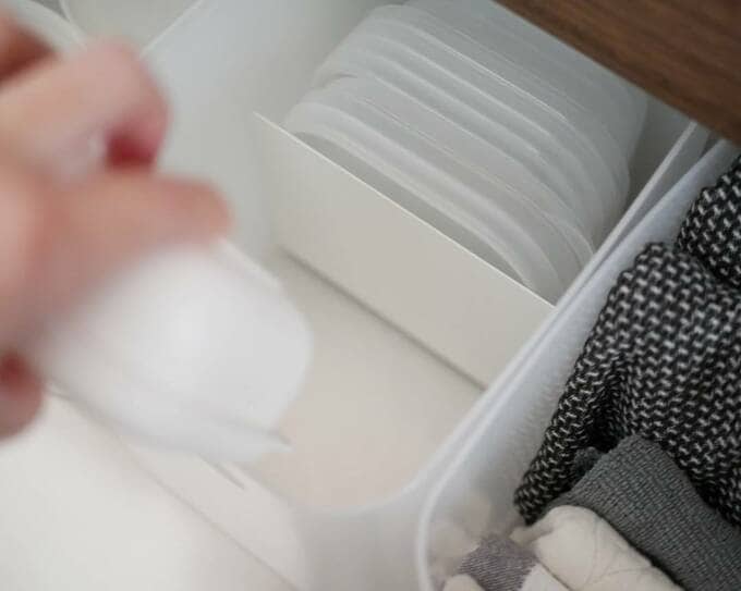 ボックスにタッパー