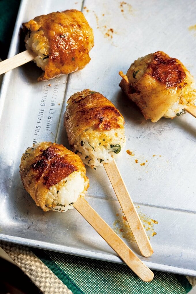 スティック肉巻きおにぎり