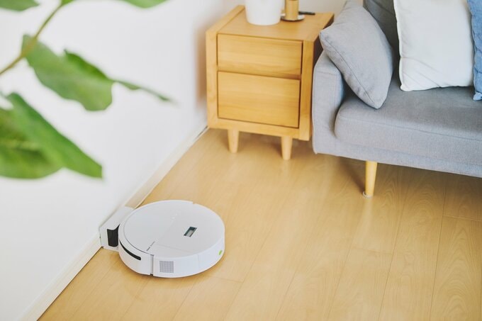 部屋に設置されたルンバ