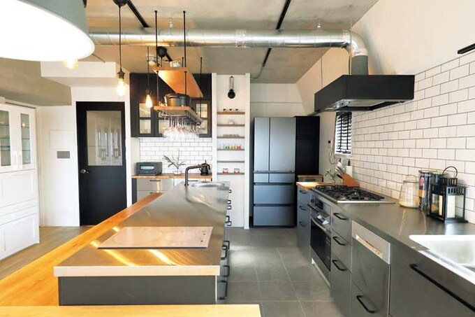 IKEAアイテムを活用したキッチン