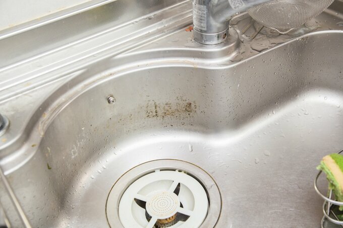 キッチンシンクのカビ