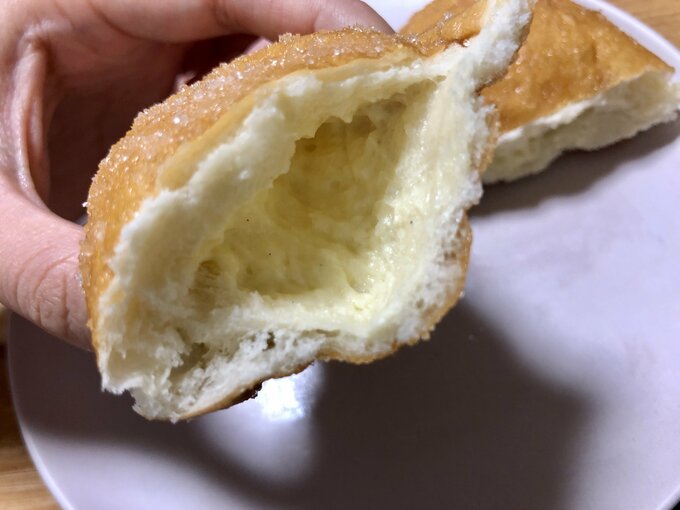 コッペ生ドーナツ断面