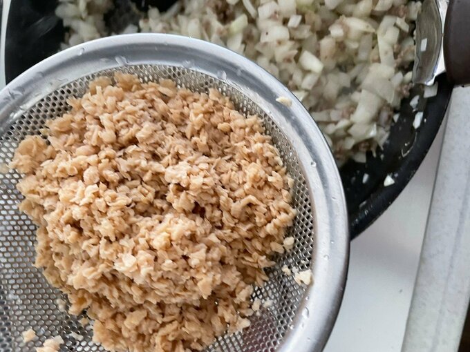 フライパンとソイミート