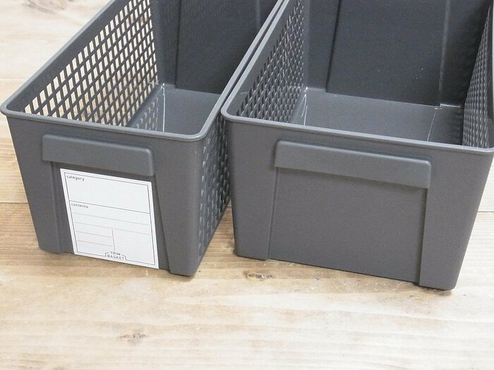 100円に見えない！玄関収納が「ブラックトリムバスケット」で完璧に