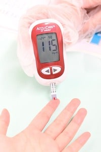 再び血糖値を計測