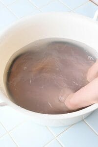 のり剤で仕上げる