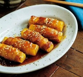 豚巻き大根のさっぱり照り焼き。ご飯がすすむ肉巻きの新定番
