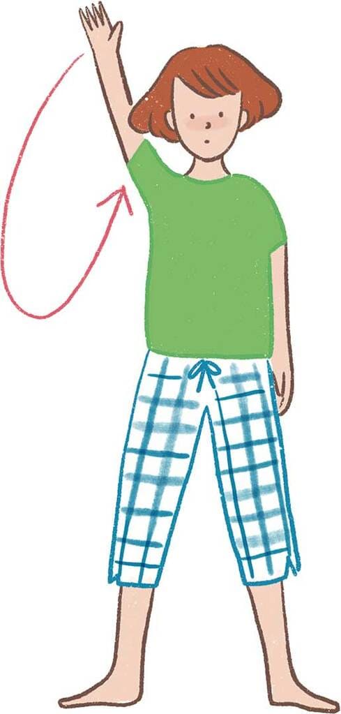 イラスト手を挙げる