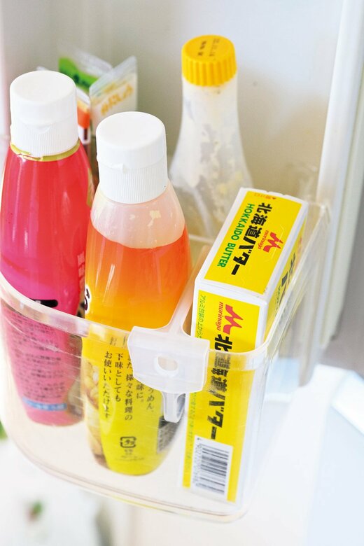 立てた収納の画像